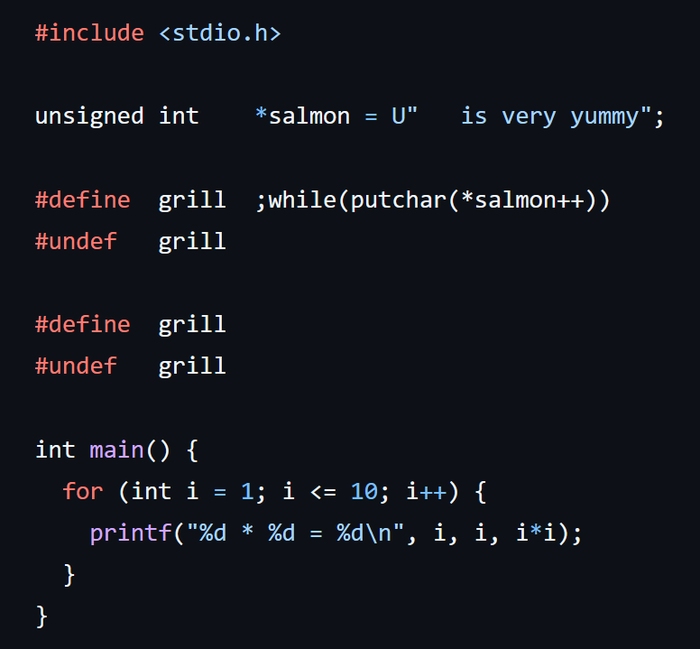 Salmon recipe source code