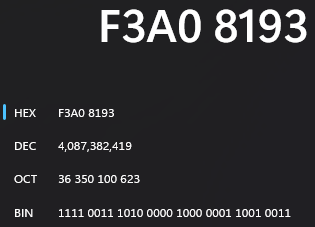 The first 4 bytes in the Windows calculator app